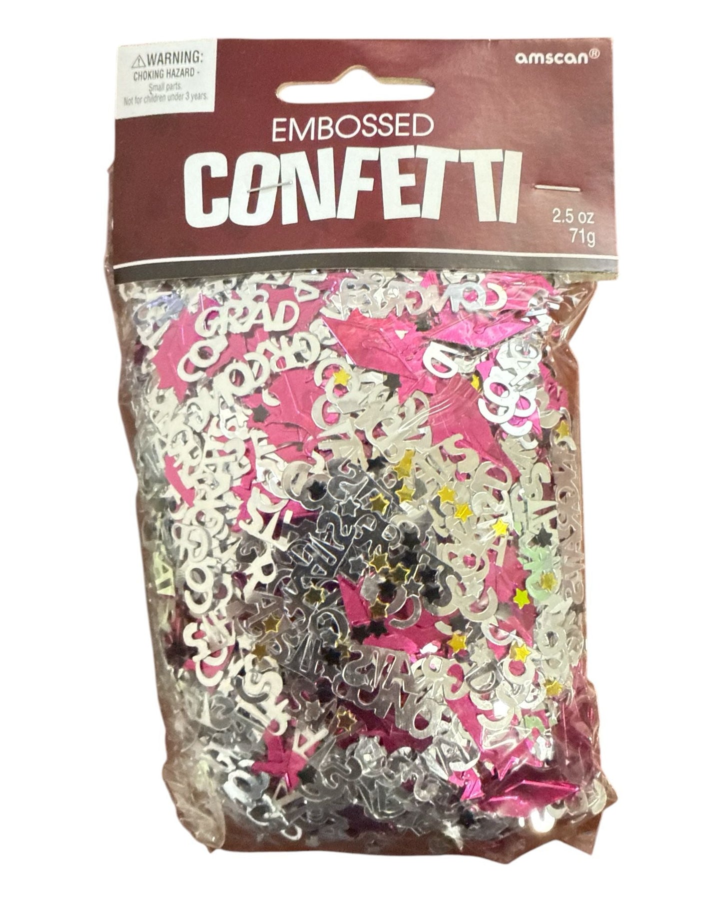 Congrats Grad (Burgundy) Confetti 2.5 oz - Amscan