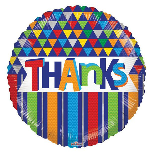 18" Thanks Geometric Pattern - Conver USA