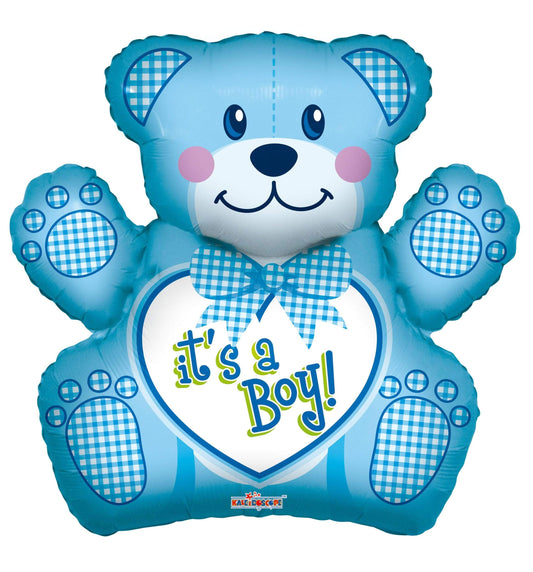 It's A Boy 28″ Blue Bear Balloon