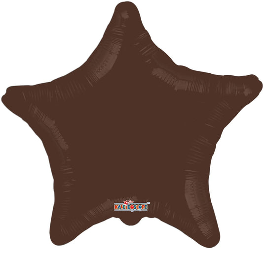 18" Solid Stars - Chocolate (100ct) - Conver USA