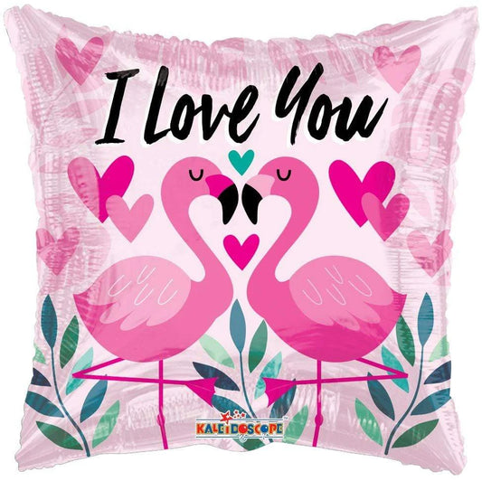 18" I Love You Flamingos - Conver Usa