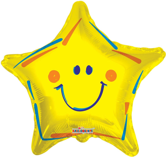 18" Yellow Smiley Star - Conver USA