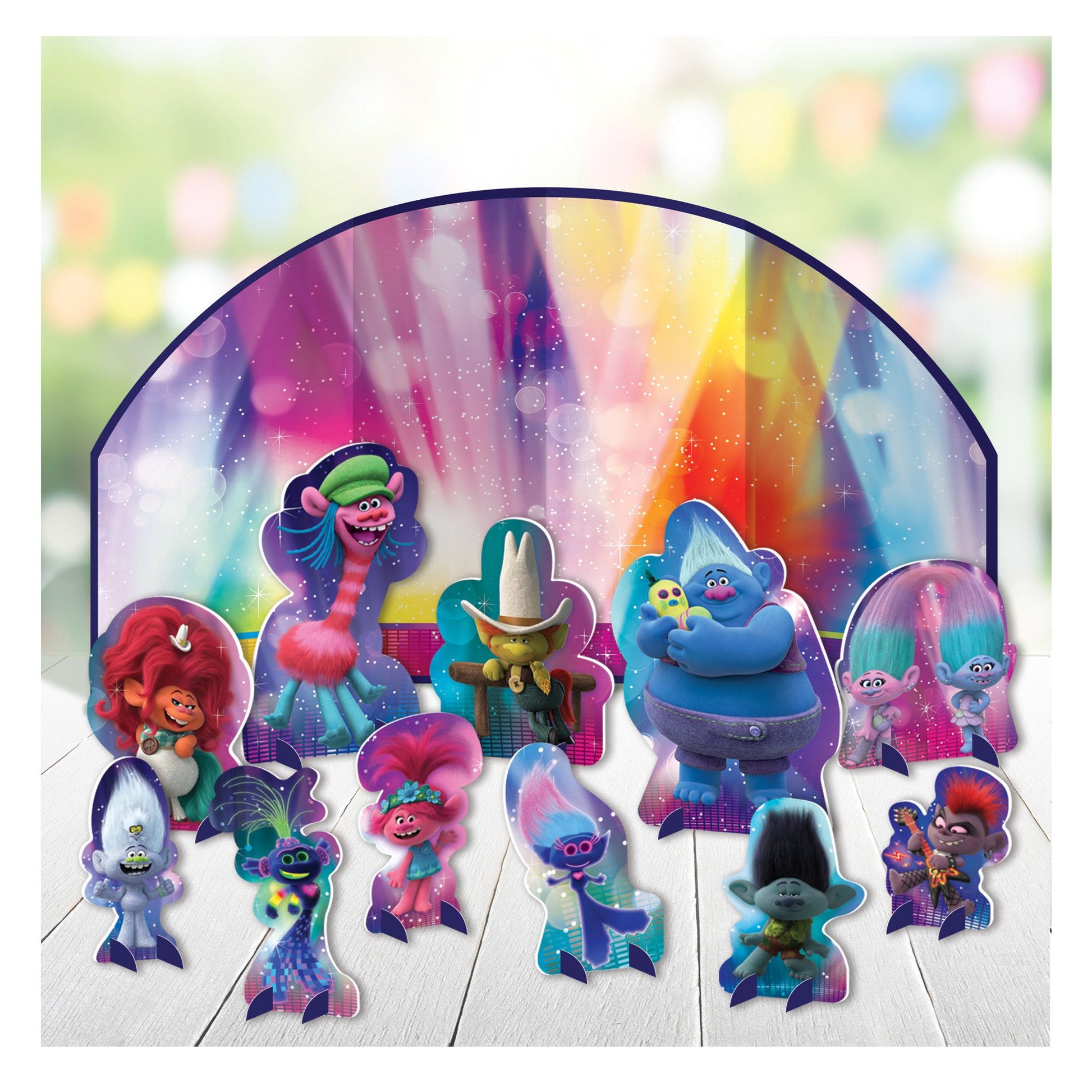 ©Trolls World Tour Table Decorating Kit (6 Count) - Amscan