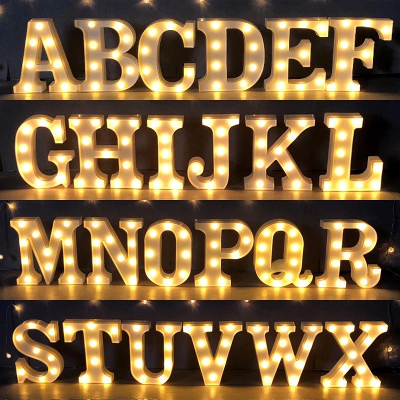Digital LED Letter Lights A-Z (60 pcs)