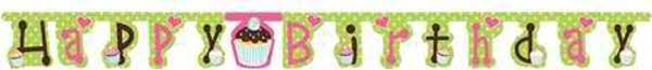 Sweet Treats Happy Birthday Banner 7.23ft