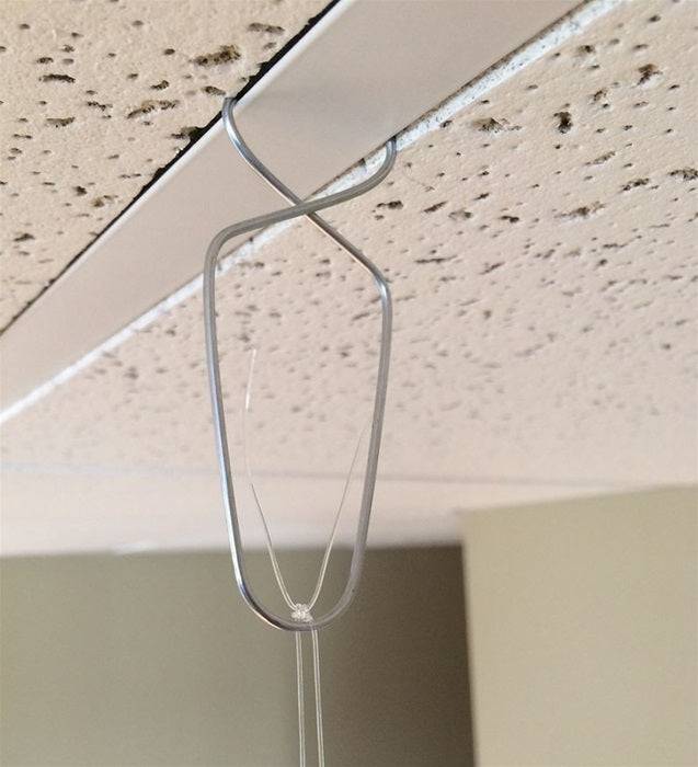 DROP CEILING CLIPS - .062 x 3 inch Zinc - Pack of 10
