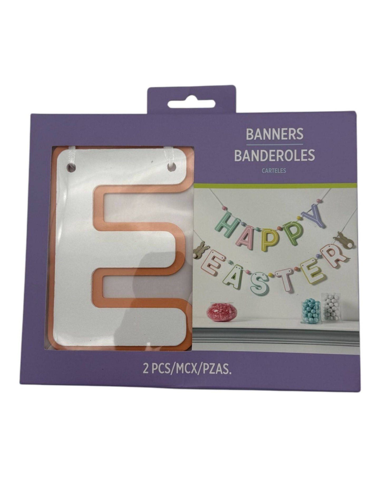 Easter Wooden Banner 2ct - Amscan