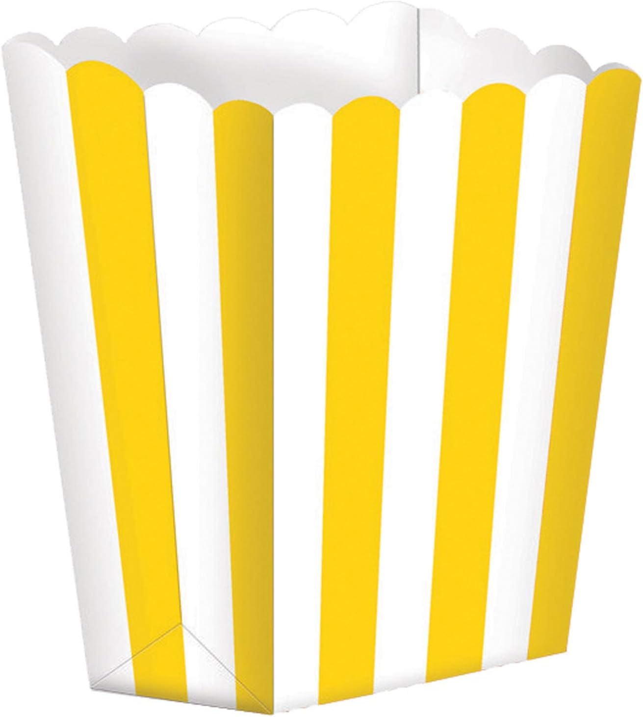 Favor Box - Yellow Stripes (5ct) - Amscan