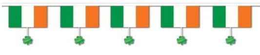 Flags & Shamrocks Banner 16in x 12ft