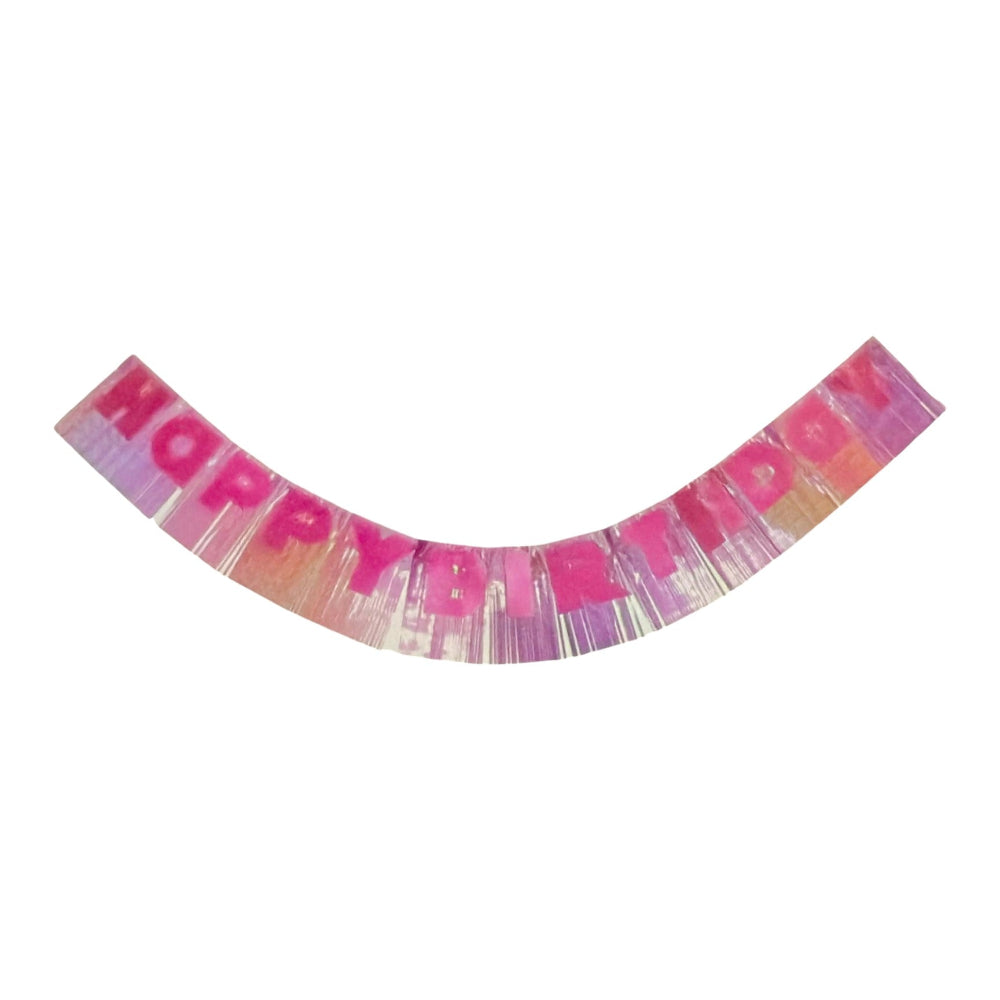6' Fringe Banner - Happy Birthday