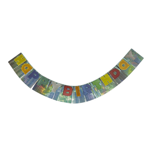 6' Fringe Banner - Happy Birthday