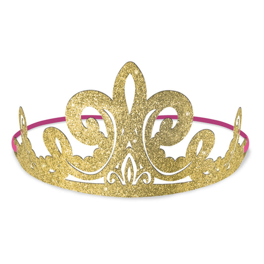 Glitter Paper Tiaras - Princess (8ct)