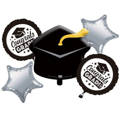 Graduation Balloon Bouquet 5ct - Winner Party