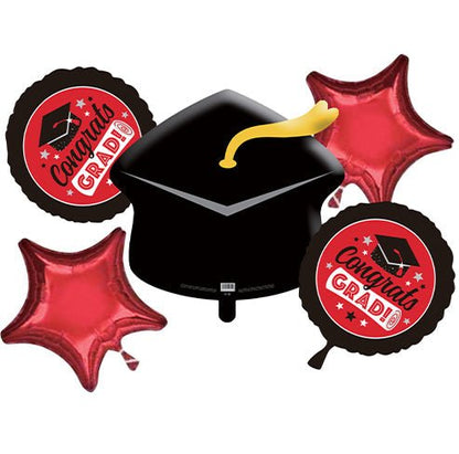Graduation Balloon Bouquet 5ct - Winner Party