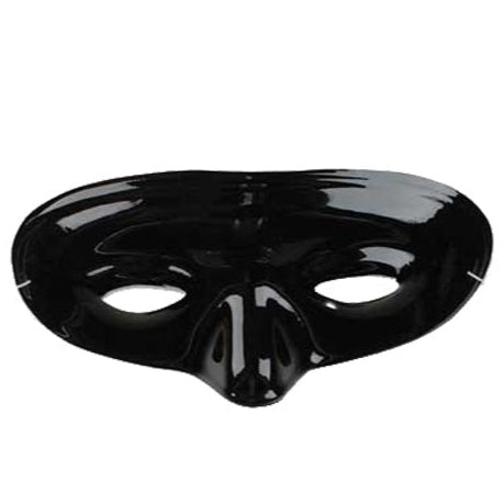 Half Mask - Shiny Black