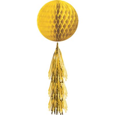 Honeycomb Ball with Tassel Tail
