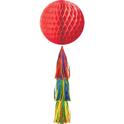 Honeycomb Ball with Tassel Tail