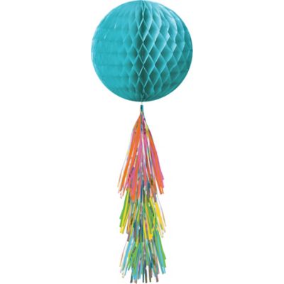Honeycomb Ball with Tassel Tail