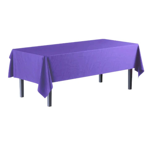 Mantel rectangular de alta resistencia de 108" - Color liso