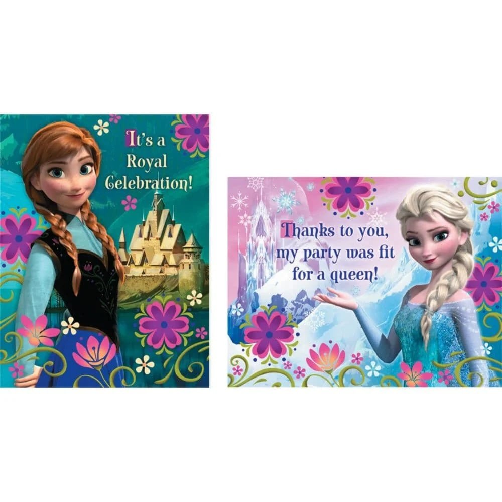 Invitation and Thank You Cards - Disney Frozen (8ct)
