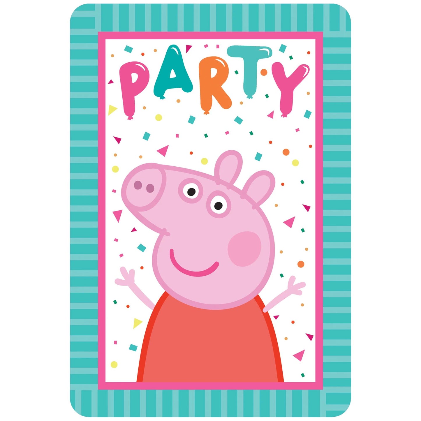 Invitations - Peppa Pig Confetti Party (8ct)