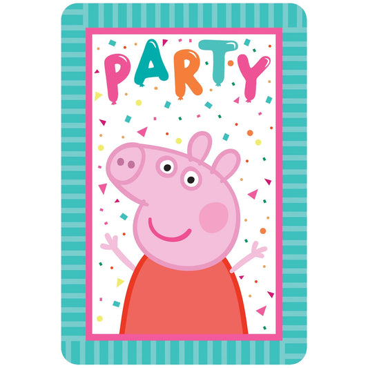 Invitations - Peppa Pig Confetti Party (8ct)