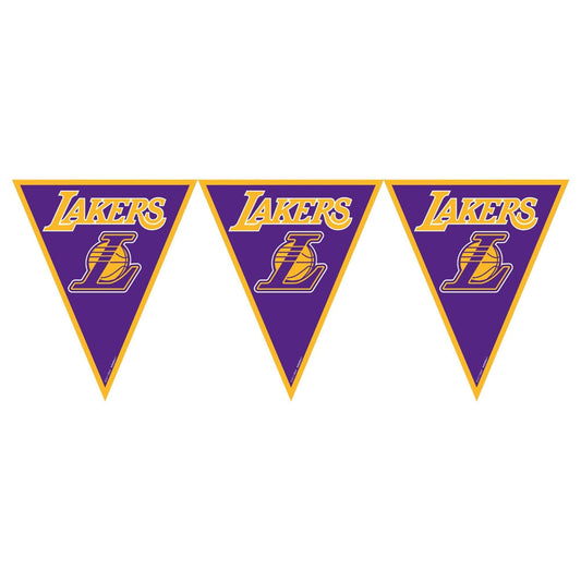 LA Lakers NBA Pennant Banner 12ft - Amscan
