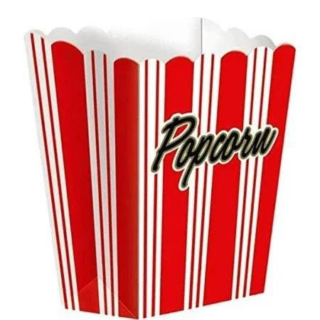 Large Popcorn Boxes 8Ct - Amscan