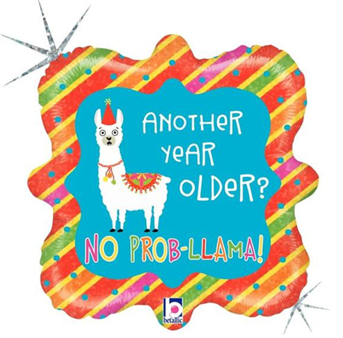 Betallic 18" Llama Happy Birthday Foil Balloon