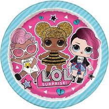 LOL Surprise Round 9" Dinner Plates 8ct - Unique