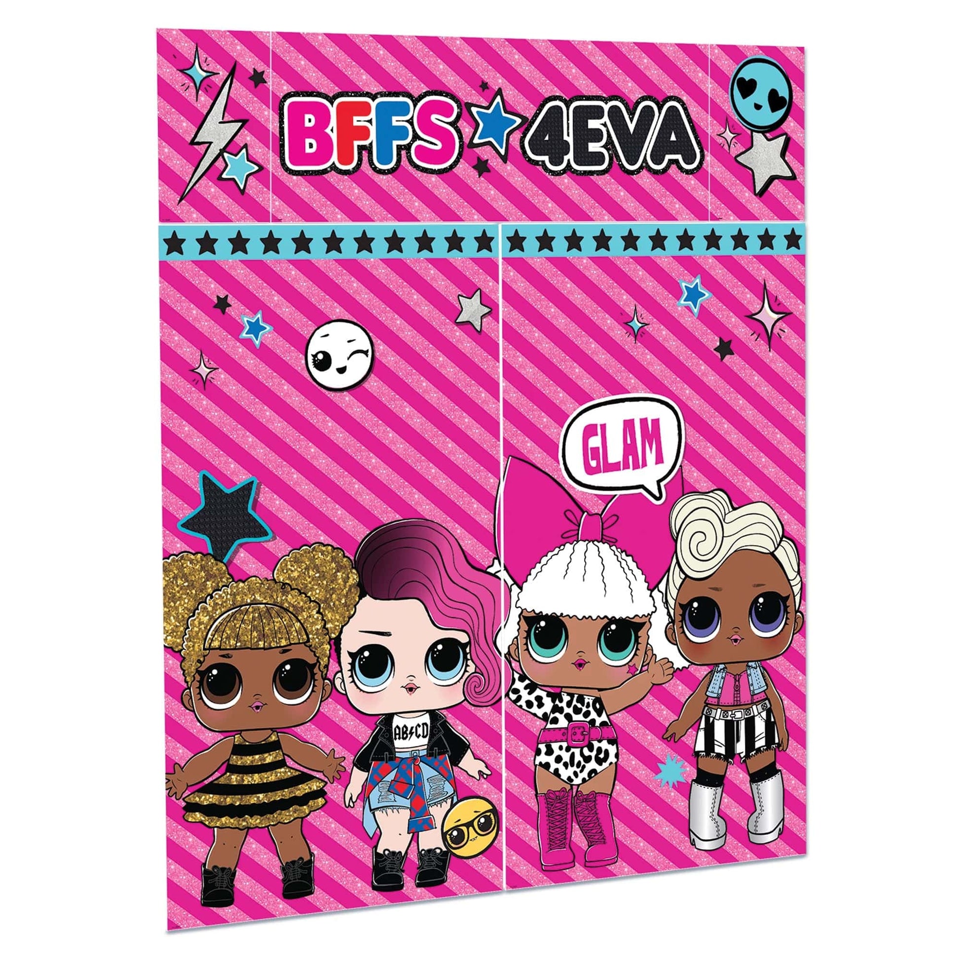 LOL Surprise, together 4 Eva! Scene Setters® Wall Decorating Kit - Amscan