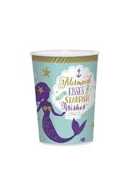 Mermaid Wishes 16oz Plastic Cup 12ct - Amscan