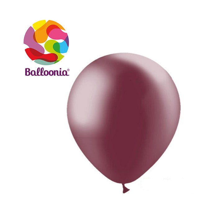 Metallic Burgundy Latex - Balloonia