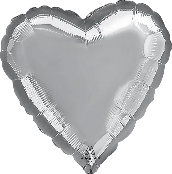 Anagram 28" Silver Heart Balloon