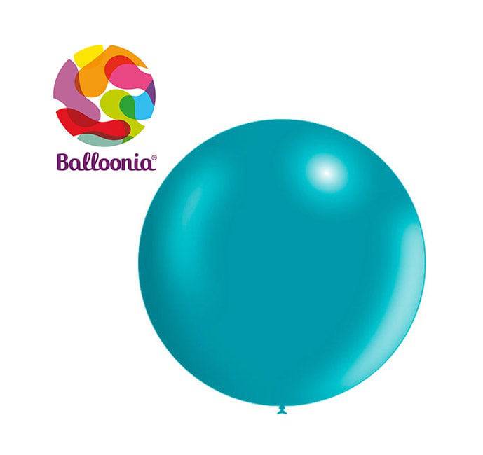 Metallic Turquoise Latex - Balloonia