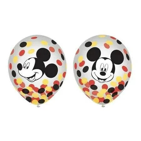 Mickey Mouse Forever Latex Confetti Balloons 3ct - Amscan