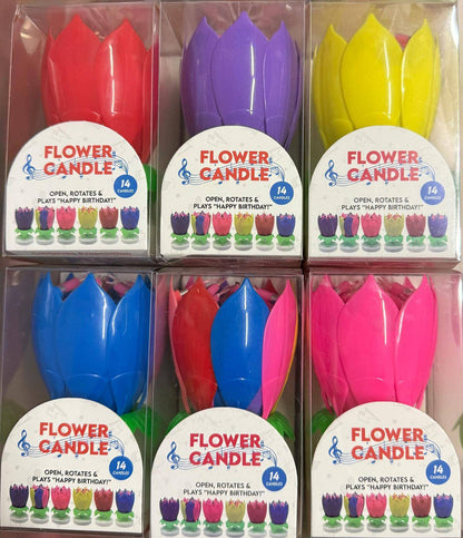 Musical Flower Candle 1ct - Winner Party
