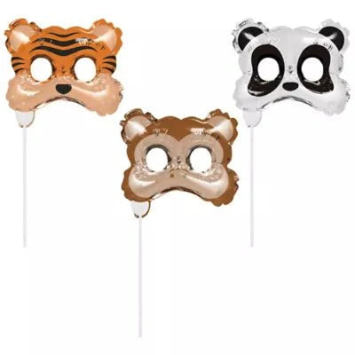 Photo Booth Props - Animal Balloon Masks (3ct)