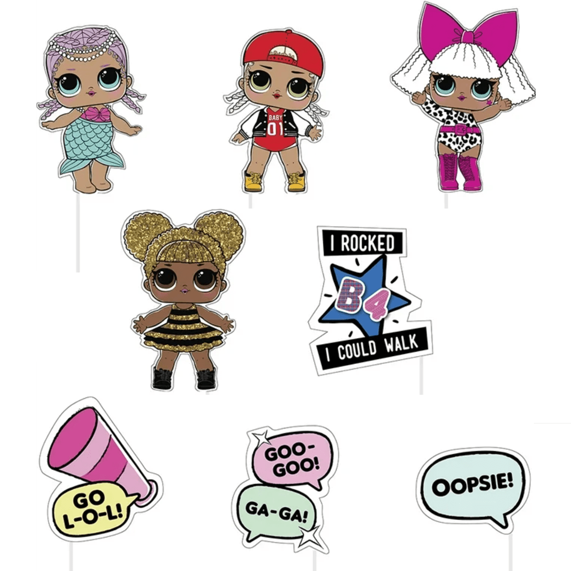 Photo Booth Props - LOL Surprise (8ct)
