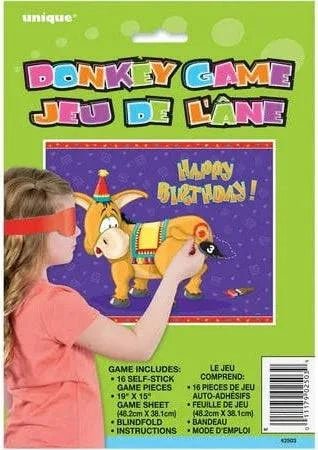 Pin The Tail On The Donkey Game 16Pcs 2503