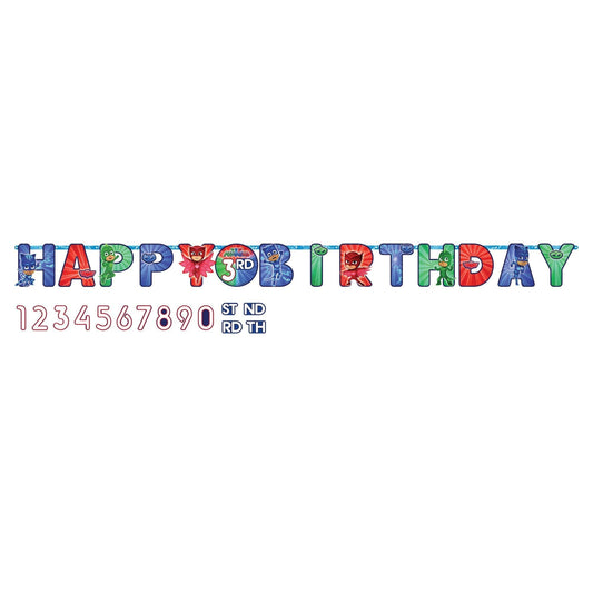 PJ Masks Jumbo Add - An - Age Letter Banner