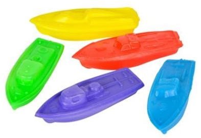 Plastic Boats - Assorted Colors (144ct)