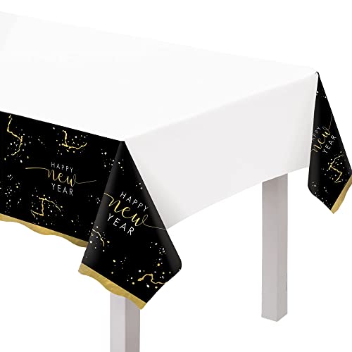Plastic Table Cover - Hello New New Year - Amscan