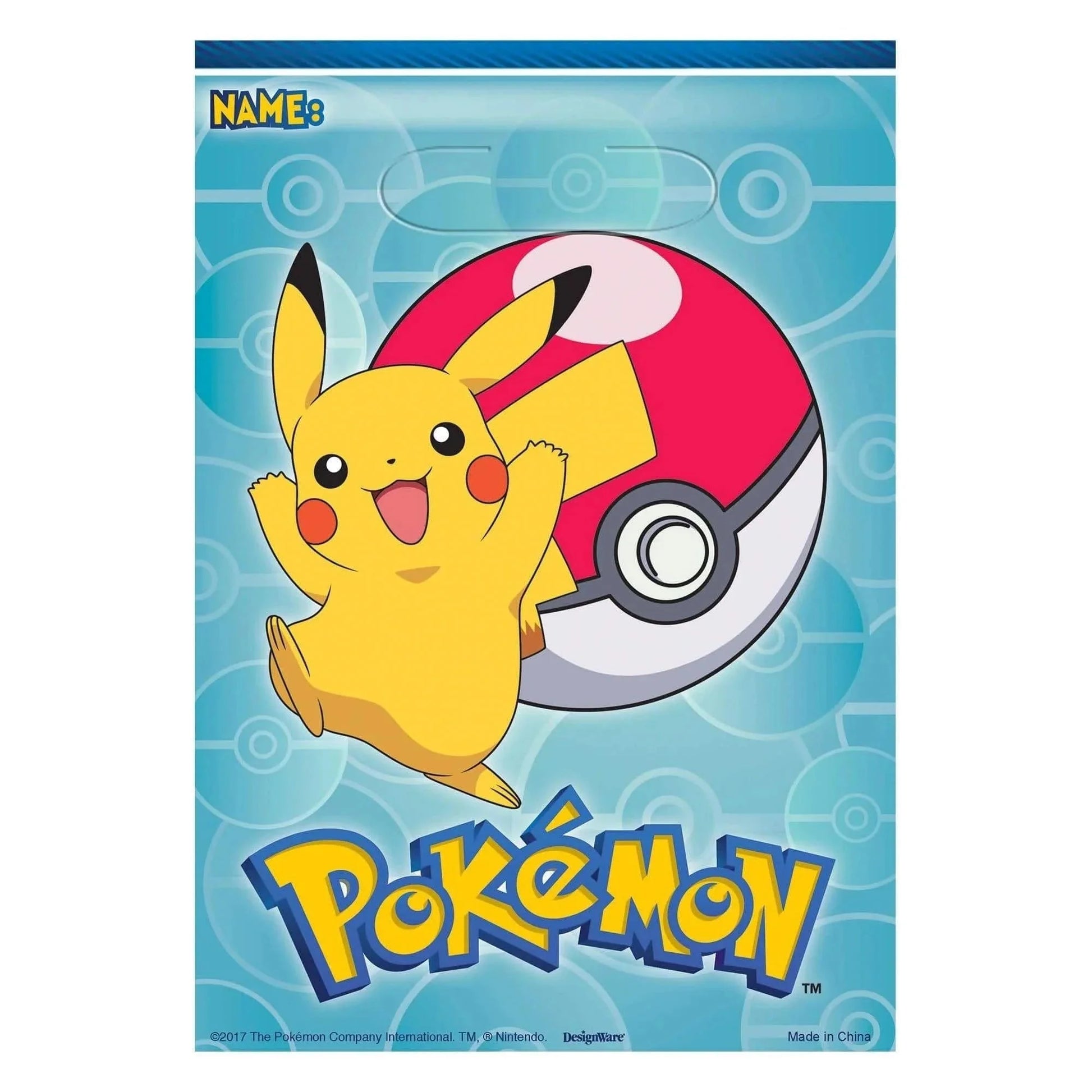 Pokemon Loot Bag 8ct - Amscan