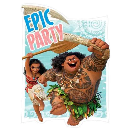 Postcard Invitations - Disney Moana (8ct)