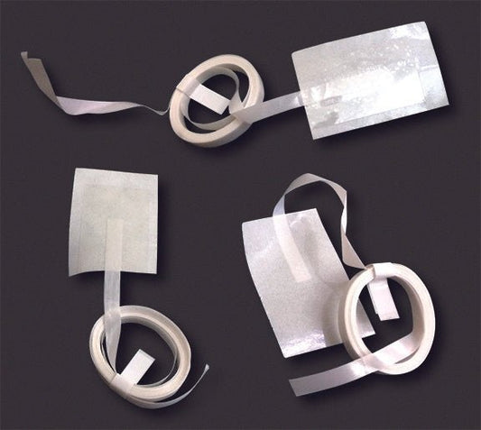 Pre Coiled White Ribbon with Tape Tab - 6ft (100ct)