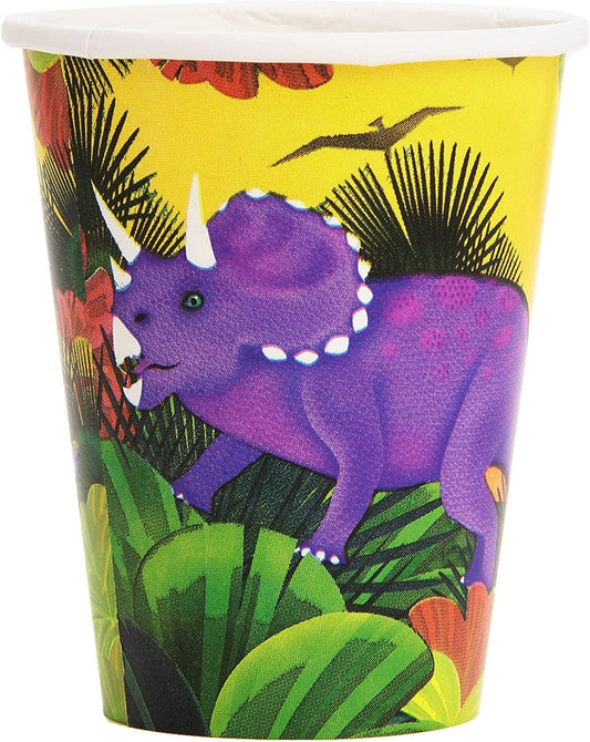 Prehistoric Dinosaurs 9oz Cups 8ct - Amscan