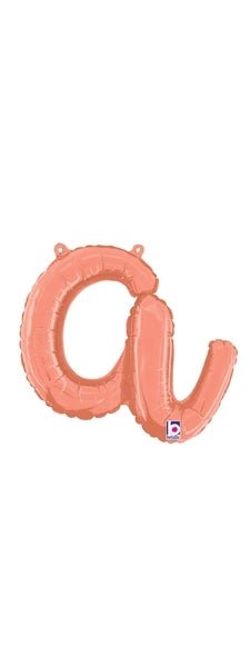 Script Letter A - Rose Gold