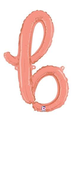 Script Letter B - Rose Gold