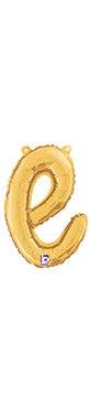 Script Letter E - Gold